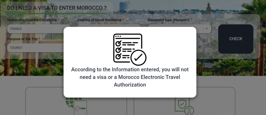 Morocco Visa for French Citizens